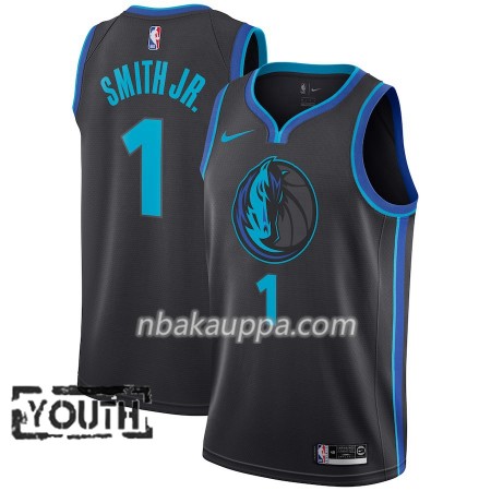 Dallas Mavericks Dennis Smith 1 2018-19 Nike City Edition Musta Sininen Pelipaidat Swingman - Lasten